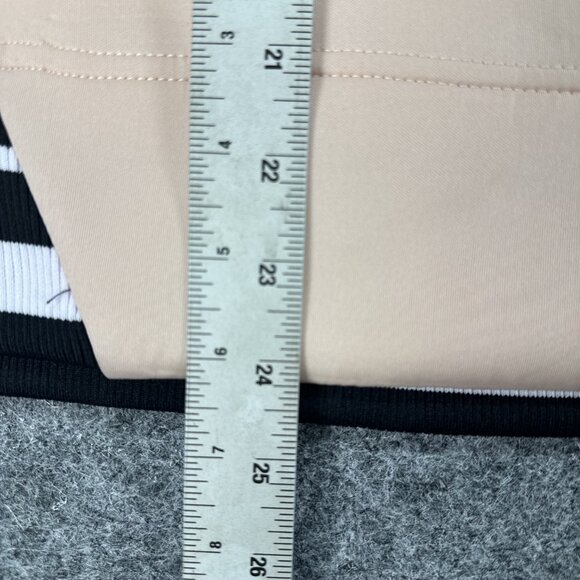 C&C California Womens Pink Mesh Sweatshirt Large Black White Trim Fall Pullover - Picture 6 of 13